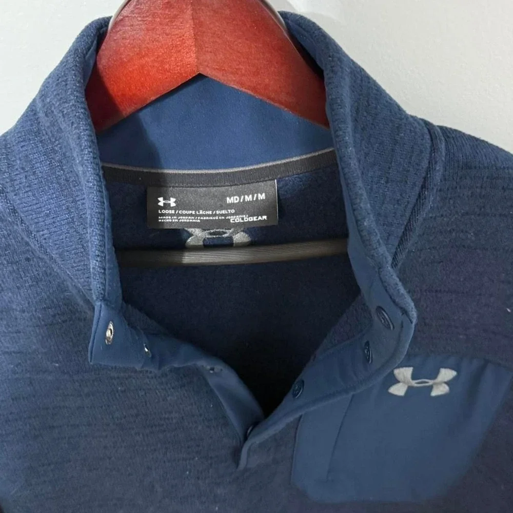 Under Armour navy quarter‎ zip sweater